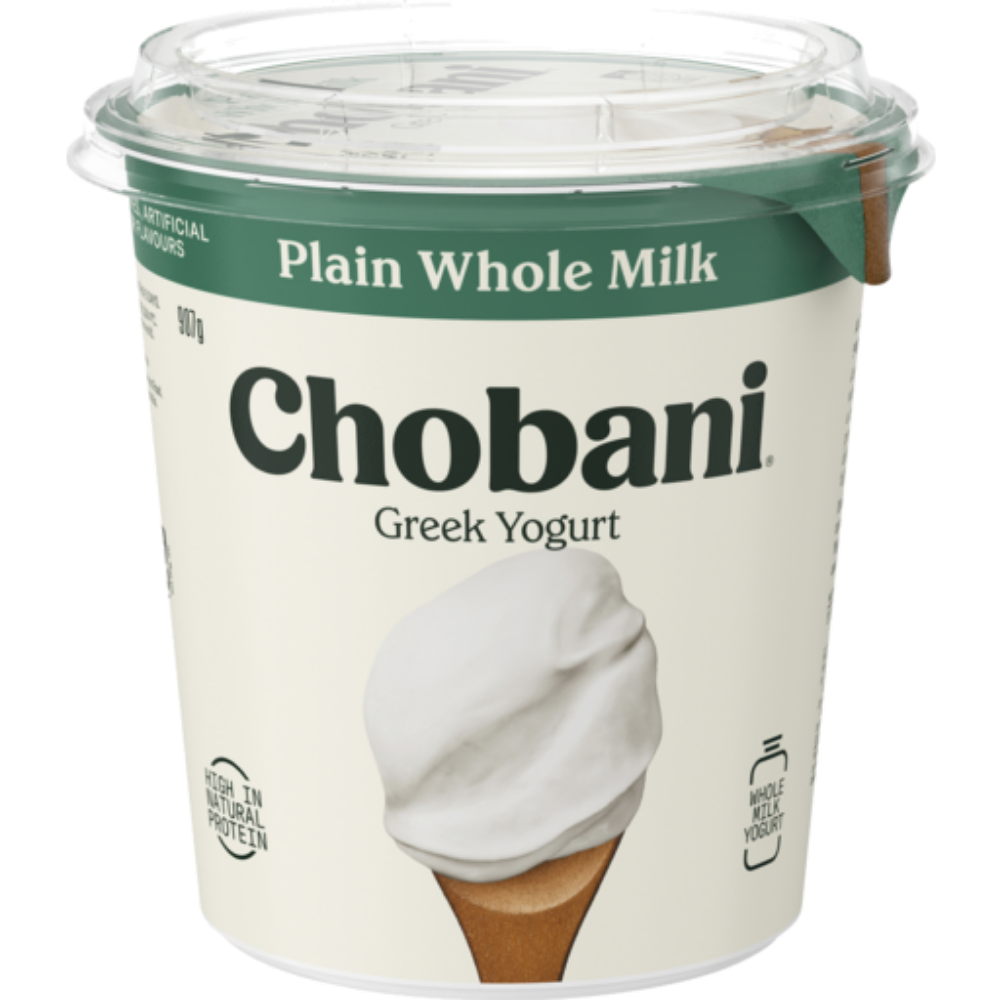 Picture of CHOBANI YOGHURT PLAIN GREEK 4% 907GM