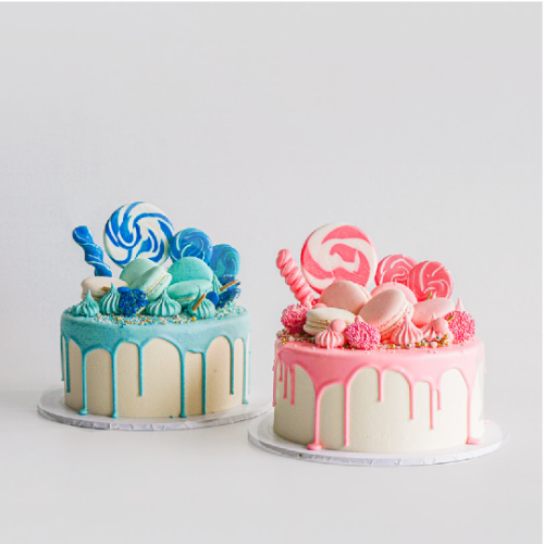 Picture of Buttercream Cake | Lollypop Drip 7"