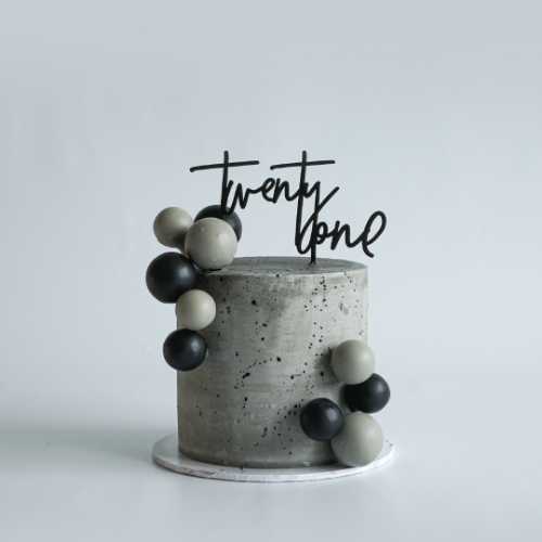 Picture of BUTTERCREAM CAKE | CONCRETE SPHERE