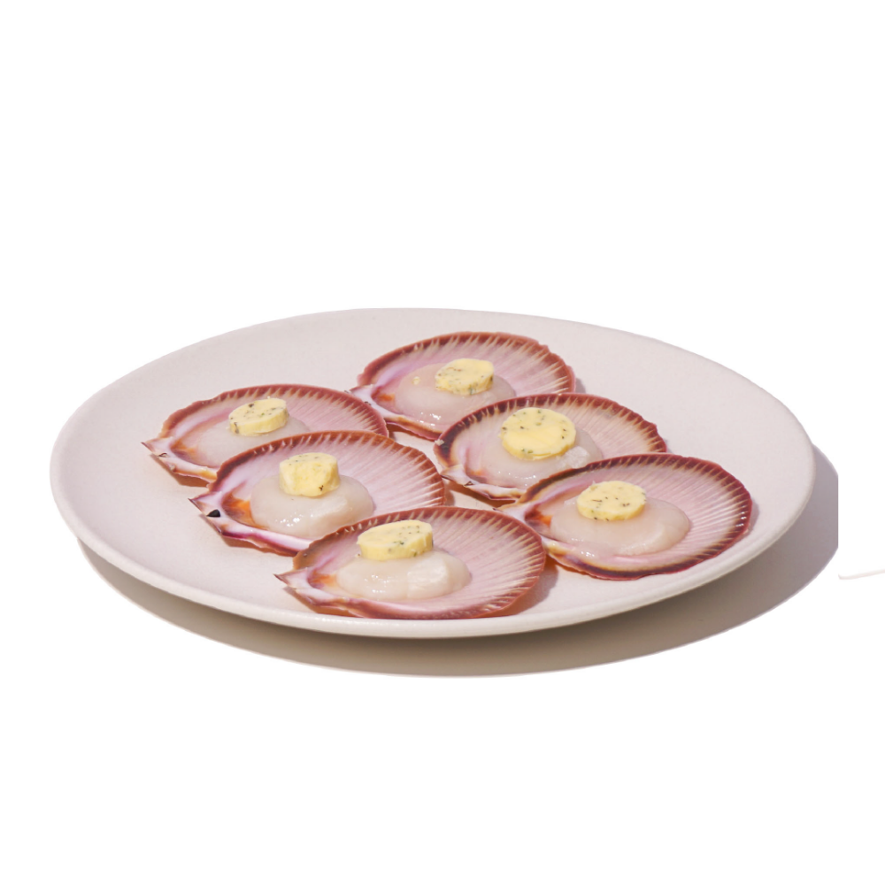 Picture of Ready to Bake Hervey Bay Half Shell Scallops 6pk w/ Garlic Butter