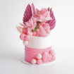 Picture of Buttercream Cake | Two Toned Fancy Florals