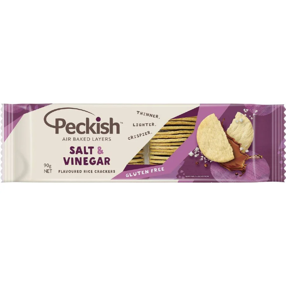 Picture of Peckish Rice Crackers Salt & Vinegar | 90g
