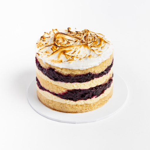 Picture of LM Blueberry Lemon Meringue Naked Cake | 6"