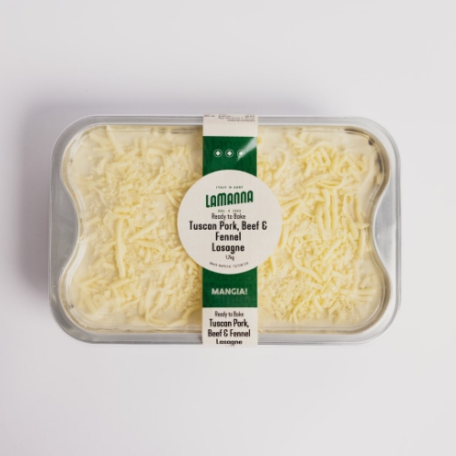 tuscan style pork lasagne family size 1.7kg lamanna