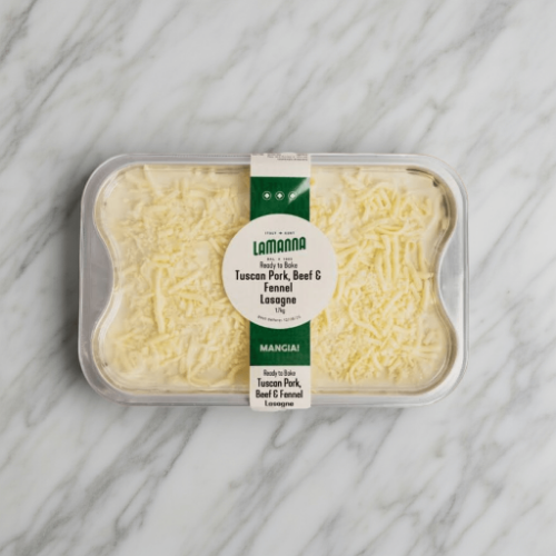 tuscan style pork lasagne family size 1.7kg lamanna