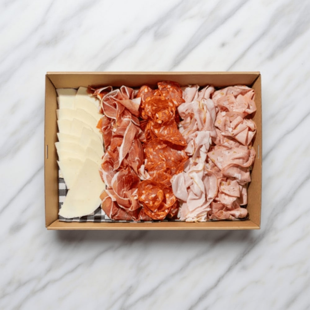 lamanna gourmet cold meats platter with provolone cheese