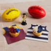 footy grand final cupcake