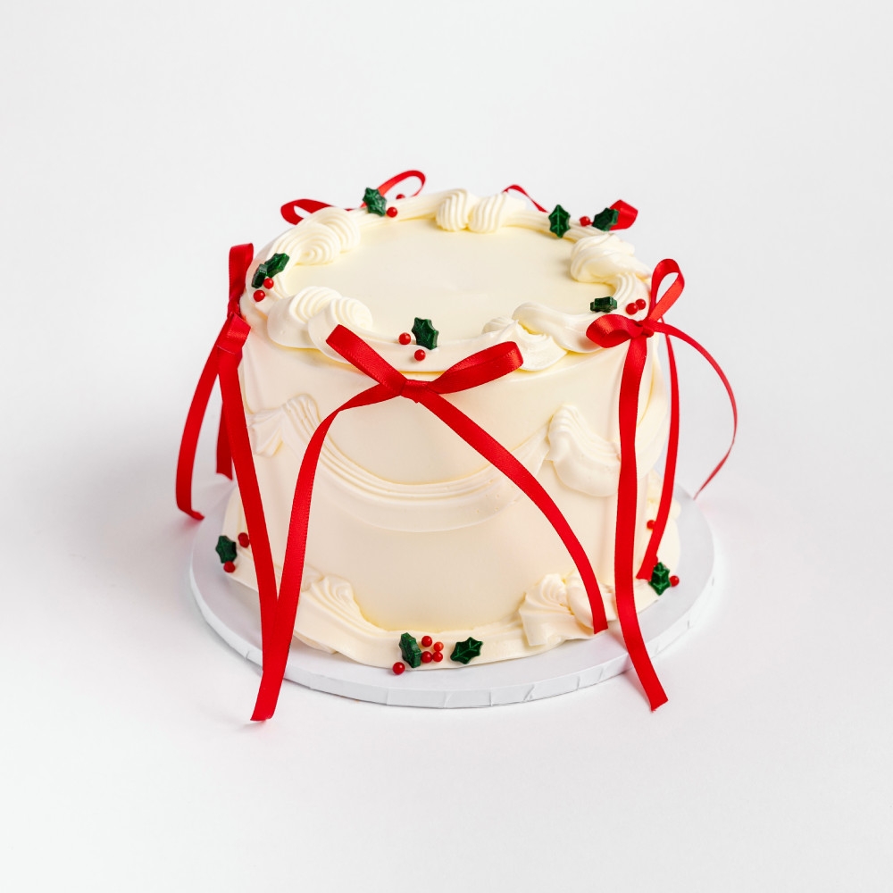 LaManna Christmas Bow Cake 5 inch cake