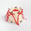 LaManna Christmas Bow Cake 5 inch cake with Merry Christmas topper
