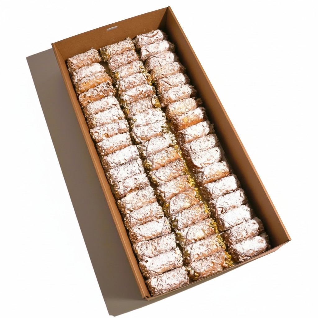 LaManna Ricotta Box of 51 Mini Cannoli