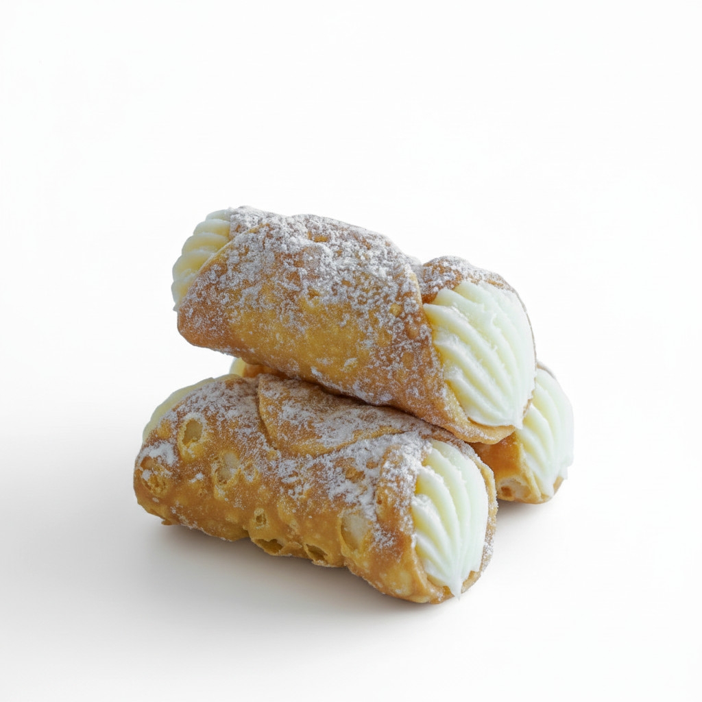 mini vanilla cannoli