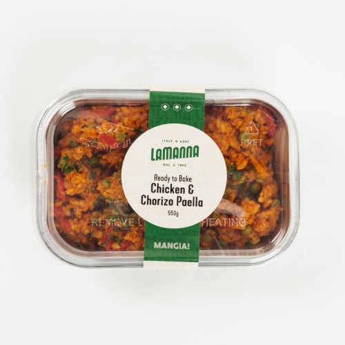 chicken and chorizo paella 550g