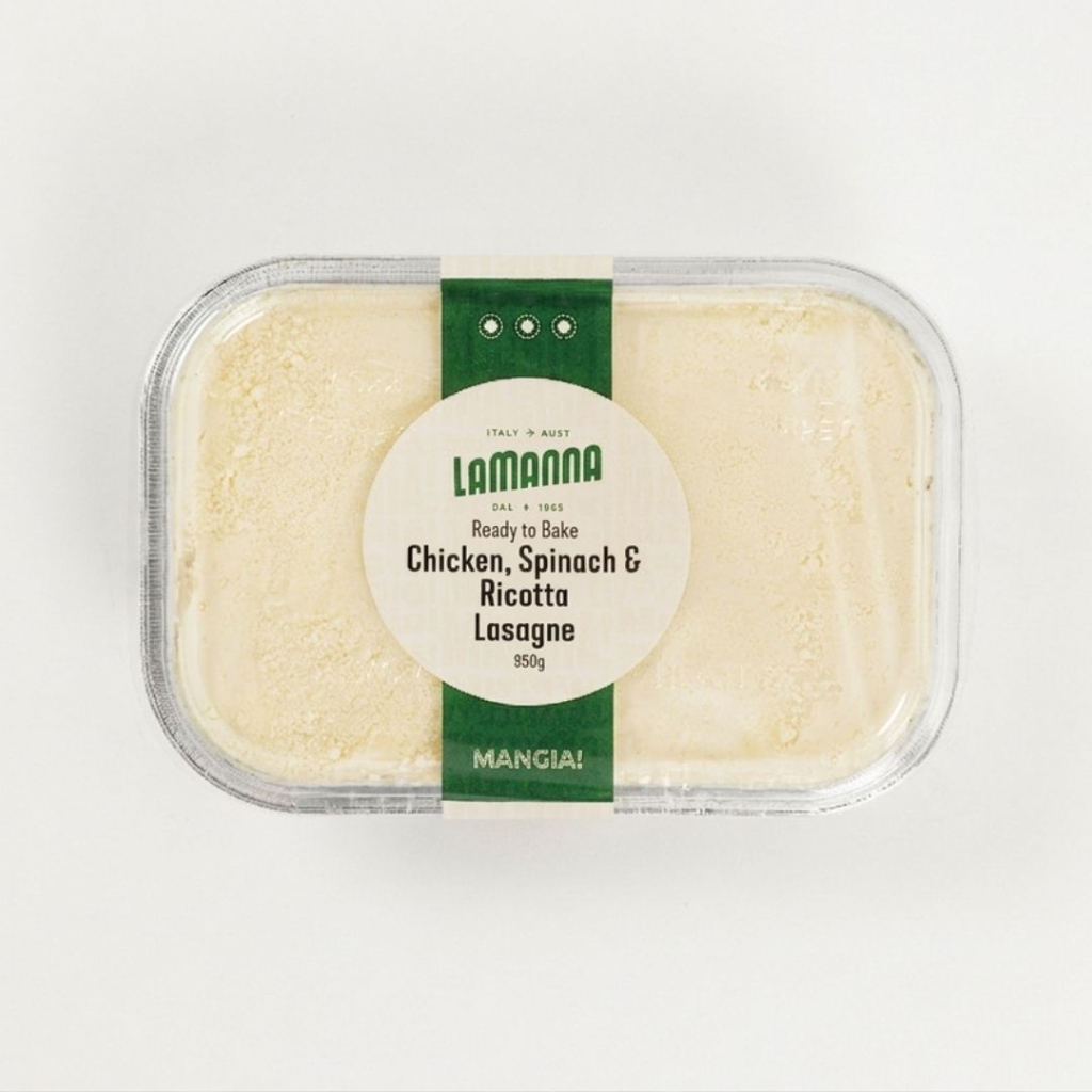 chicken spinach ricotta lasagne 950g