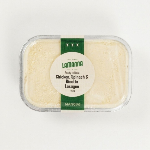 chicken spinach ricotta lasagne 950g