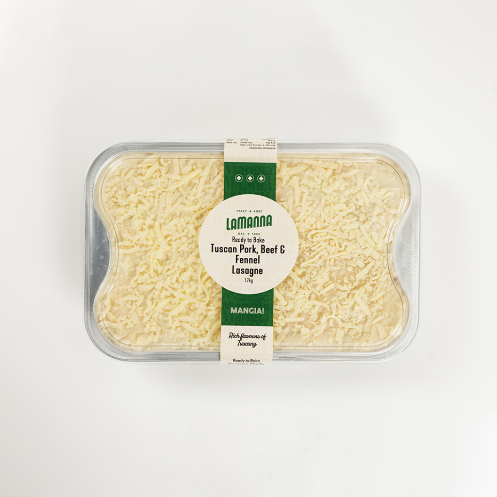 tuscan style pork lasagne family size 1.7kg lamanna