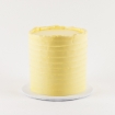 LaManna Yellow Rough Lines Buttercream Cake
