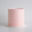 LaManna Pink Rough Lines Buttercream Cake